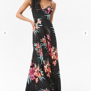 Floral Multicolor Floral Cami Maxi Dress